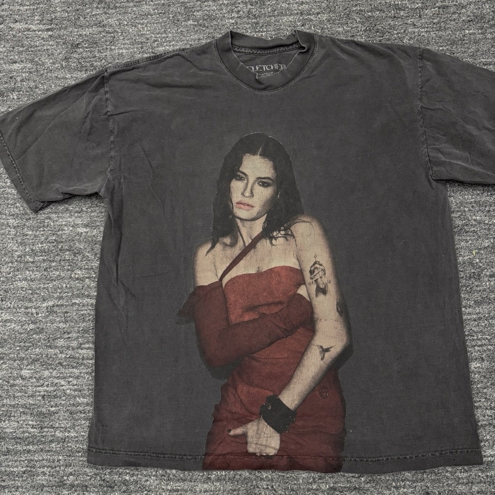 Fletcher Tattoo Tee Shirt XL Gray In Search Of the Antidote Faded Unisex Music